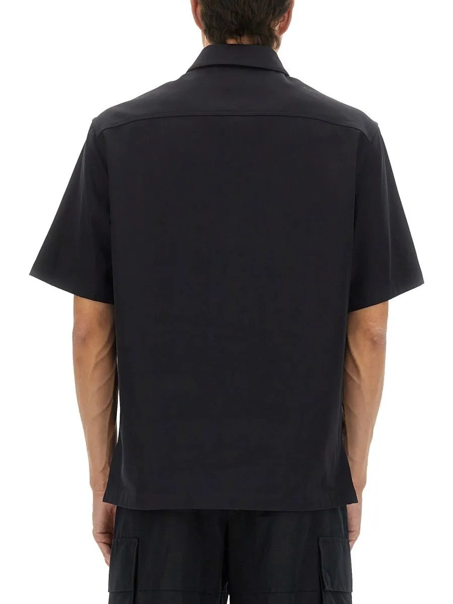 Givenchy Paris Signature Embroidered Short-Sleeved Shirt