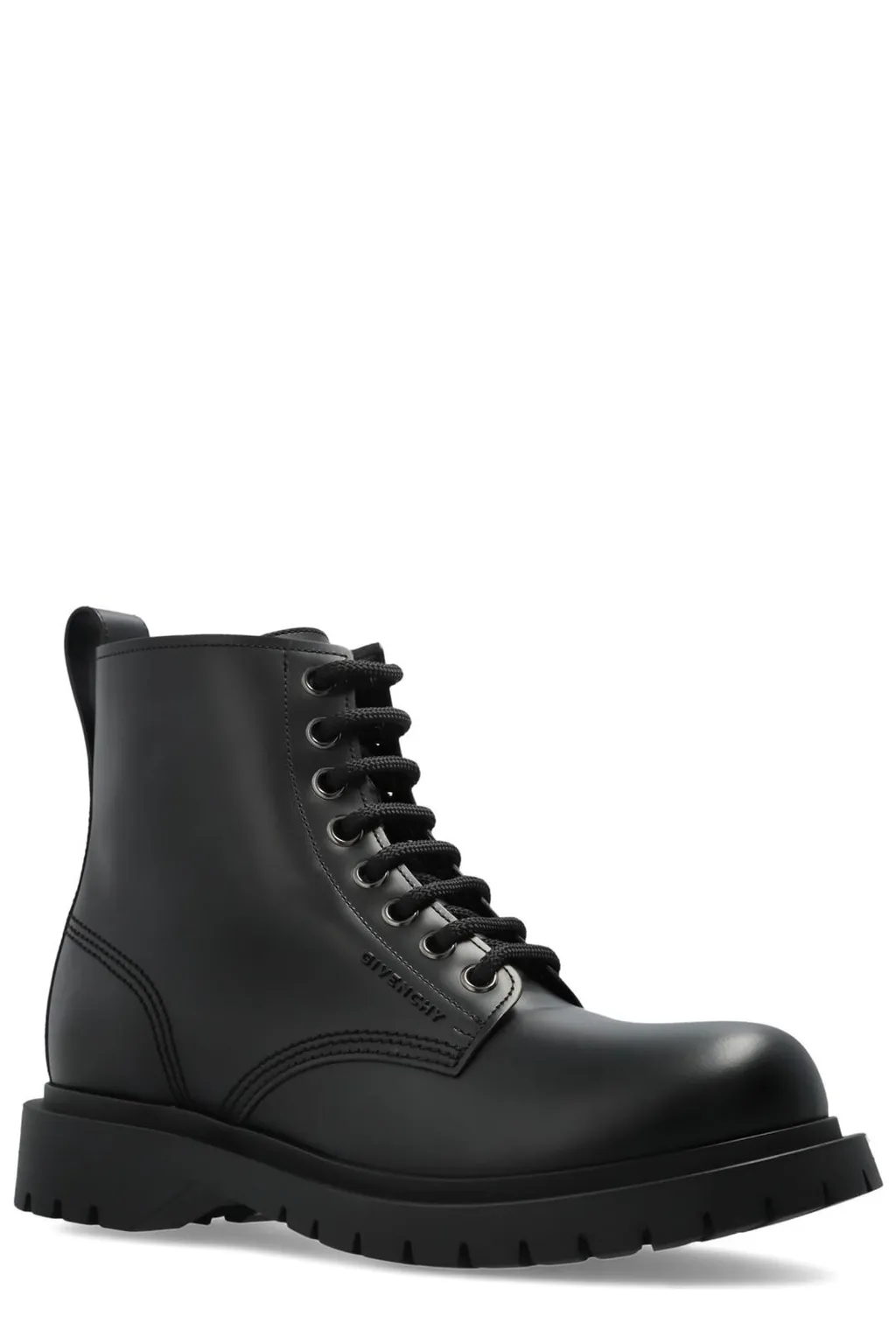 Givenchy Round Toe Lace-Up Boots