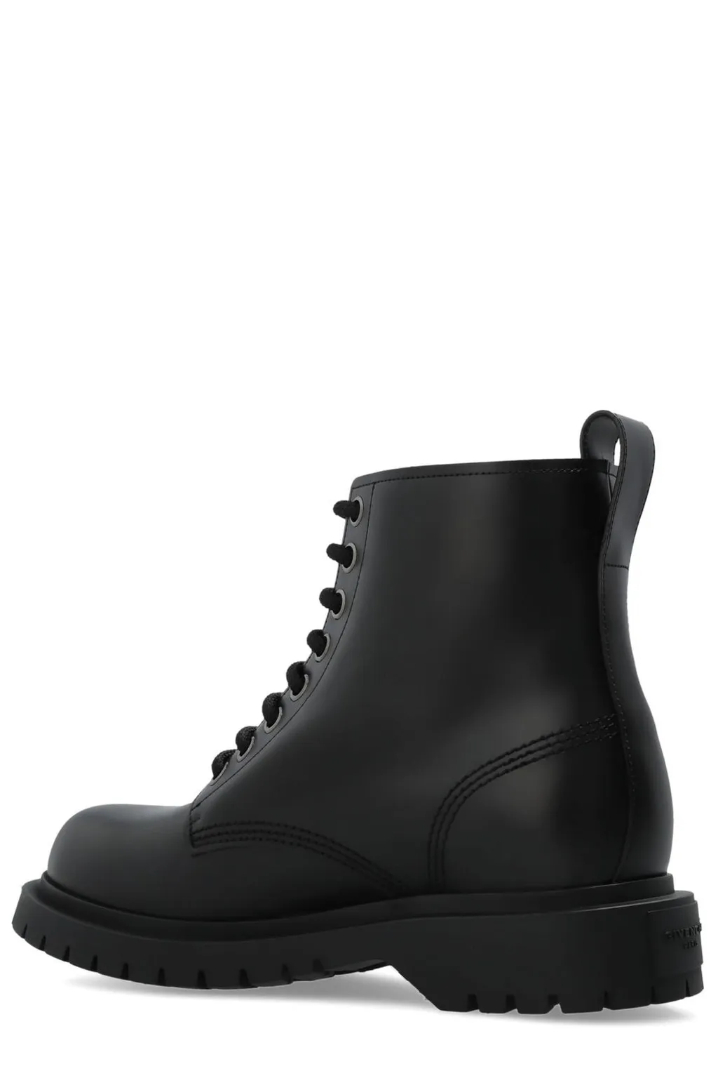 Givenchy Round Toe Lace-Up Boots