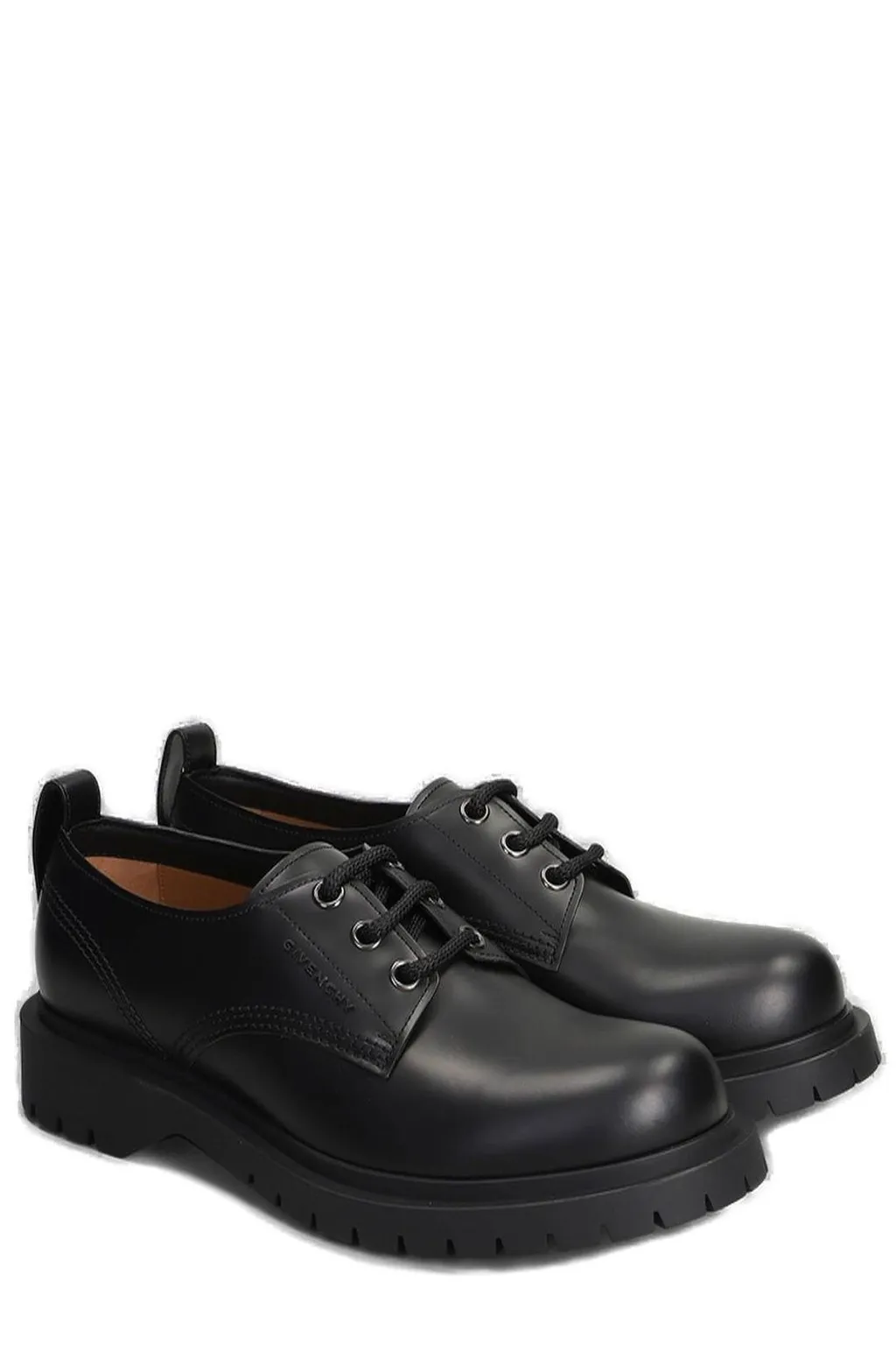Givenchy Logo Debossed Lace-Up Shoes