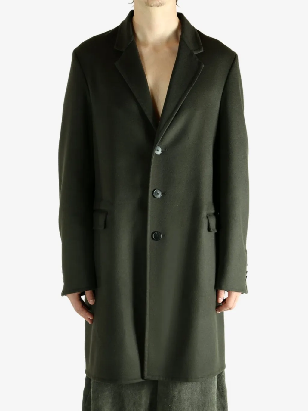 Givenchy Notch Lapel Single-Breasted Coat