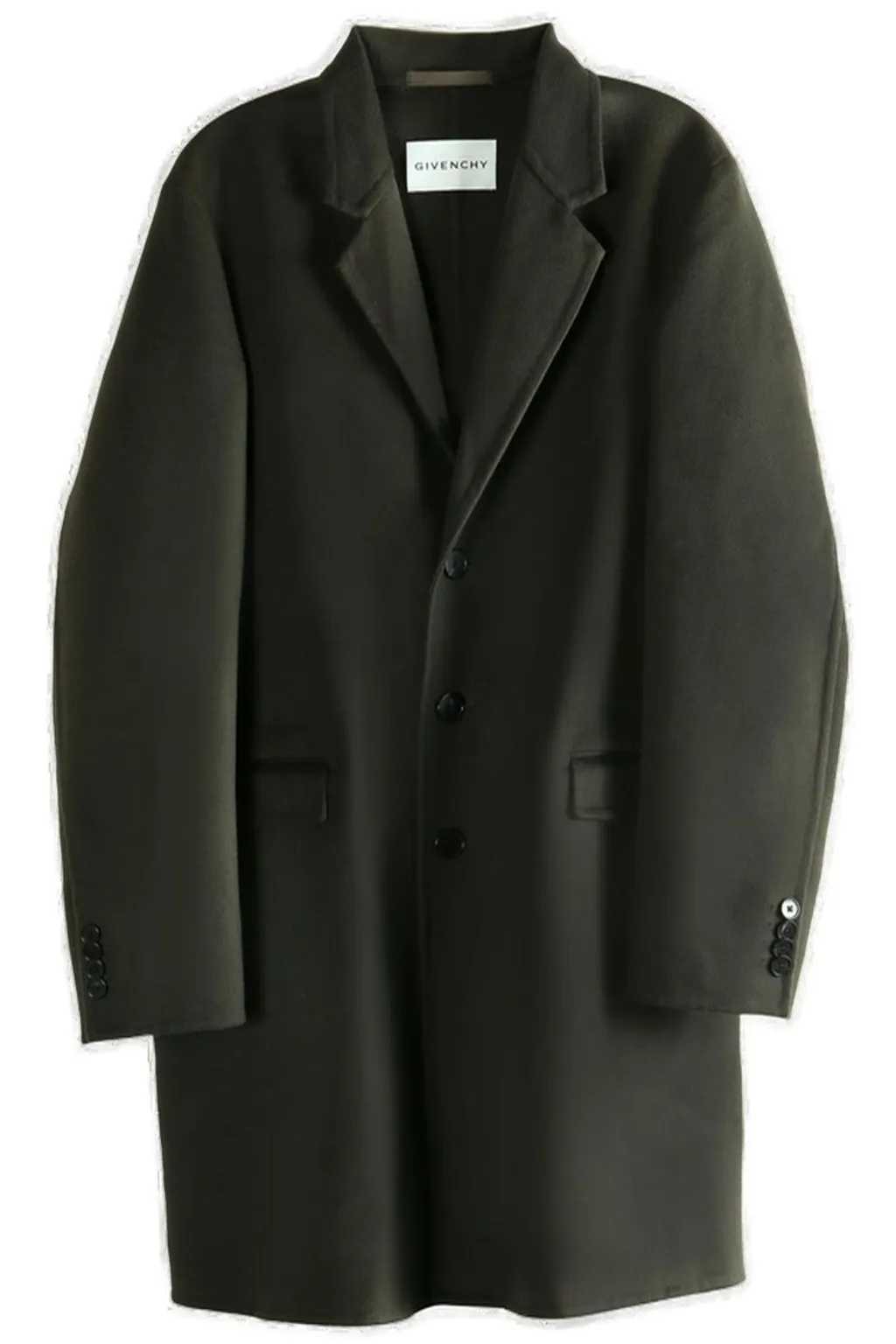 Givenchy Notch Lapel Single-Breasted Coat