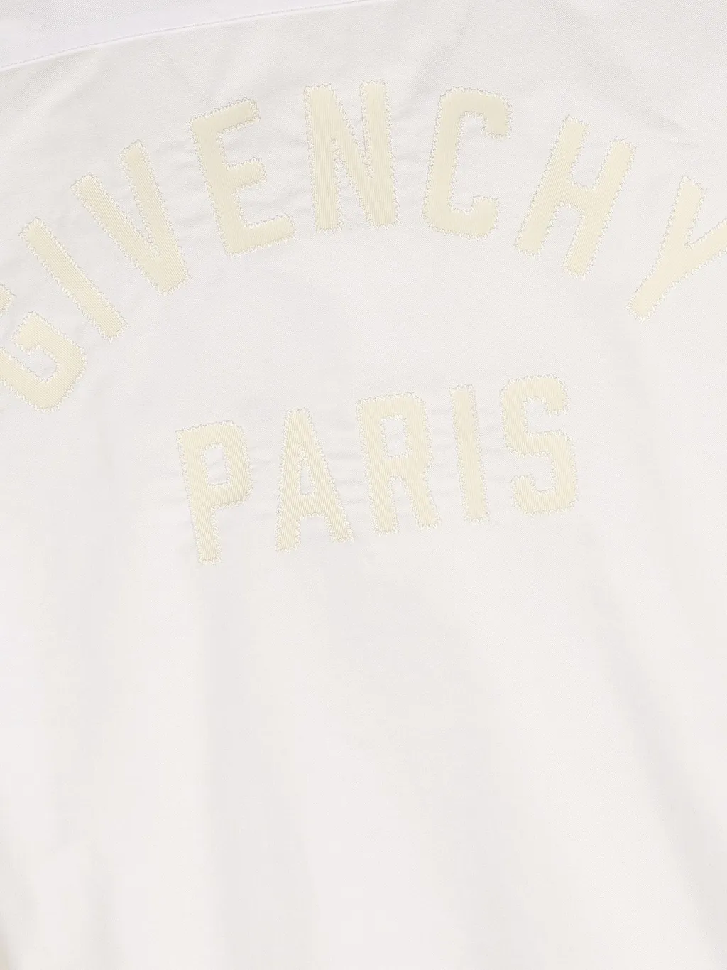 Givenchy Paris Logo Zigzag Stitching Short-Sleeved Shirt