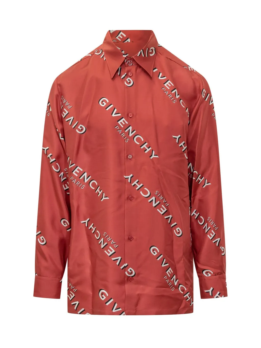 Givenchy Logo Printed Long-Sleeve Shirt