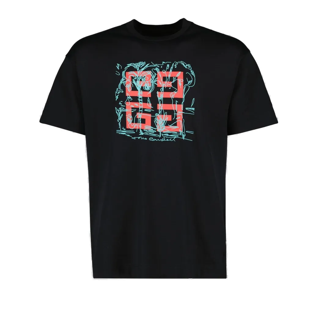 Givenchy 4G Logo Printed Crewneck T-Shirt