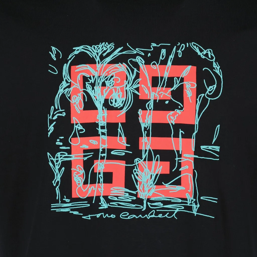 Givenchy 4G Logo Printed Crewneck T-Shirt