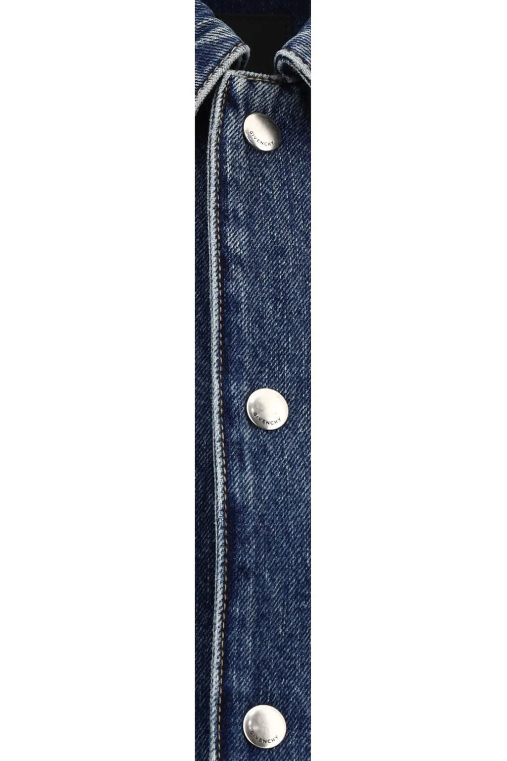 Givenchy Logo Embroidered Denim Vest