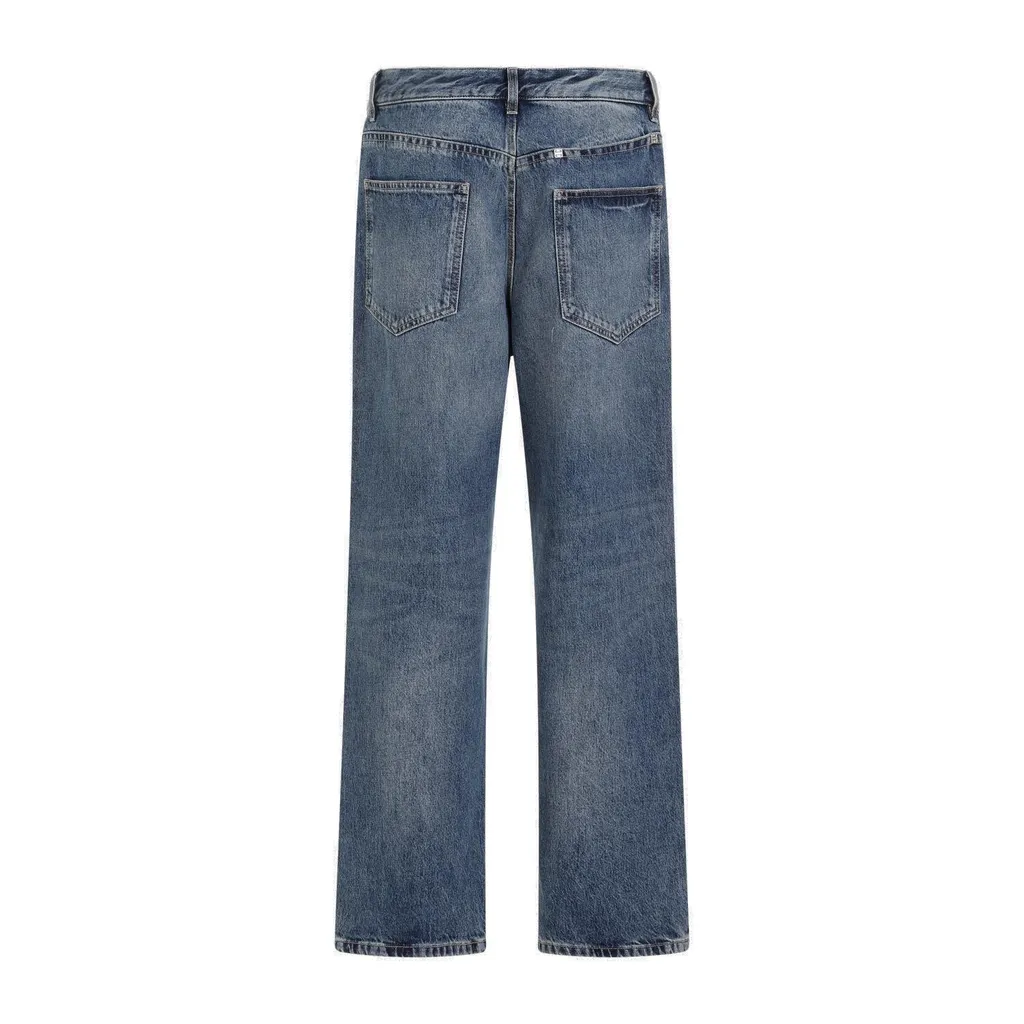 Givenchy Logo Plaque Straight-Leg Jeans