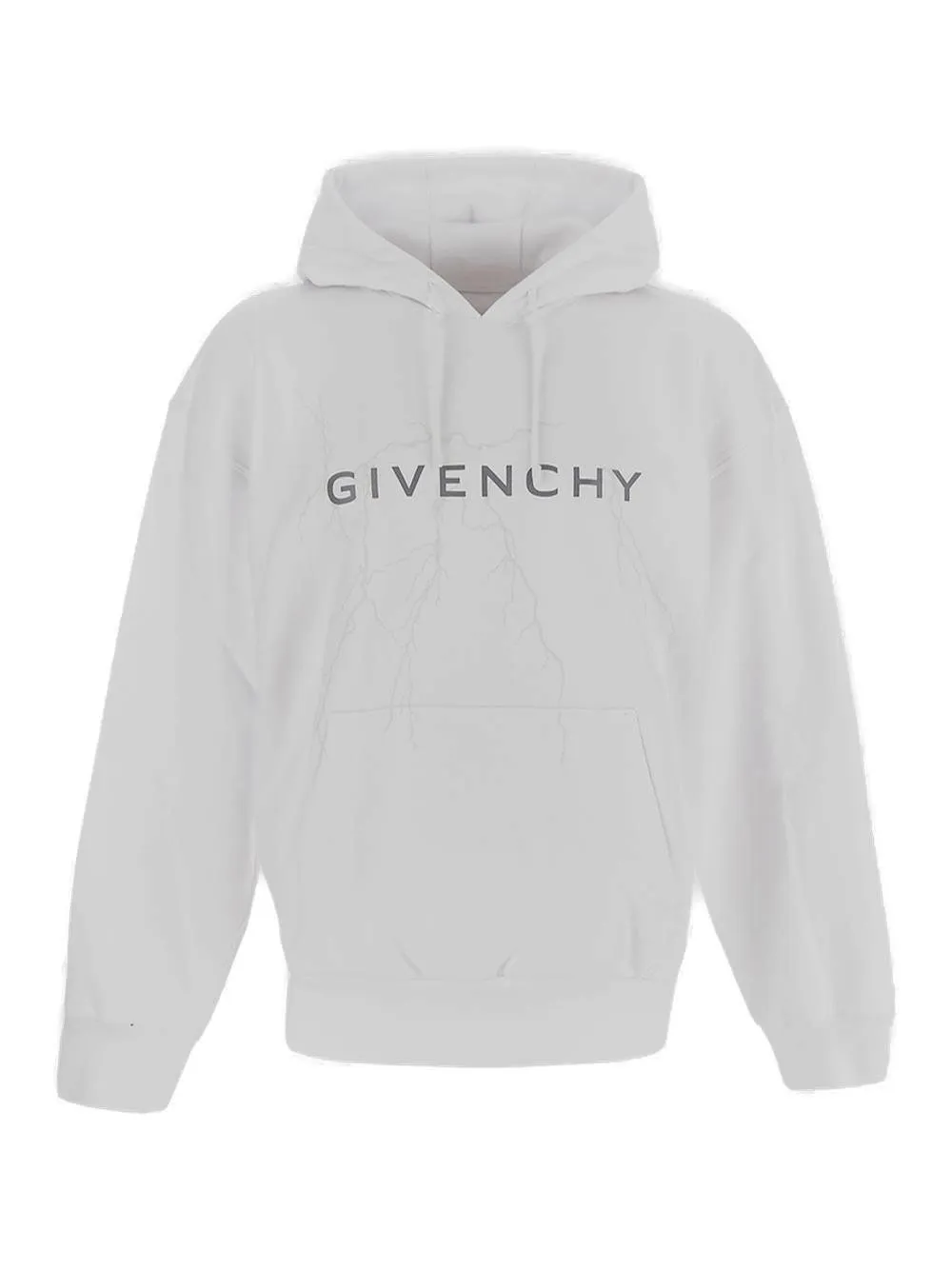 Givenchy Logo Printed Drawstring Hoodie