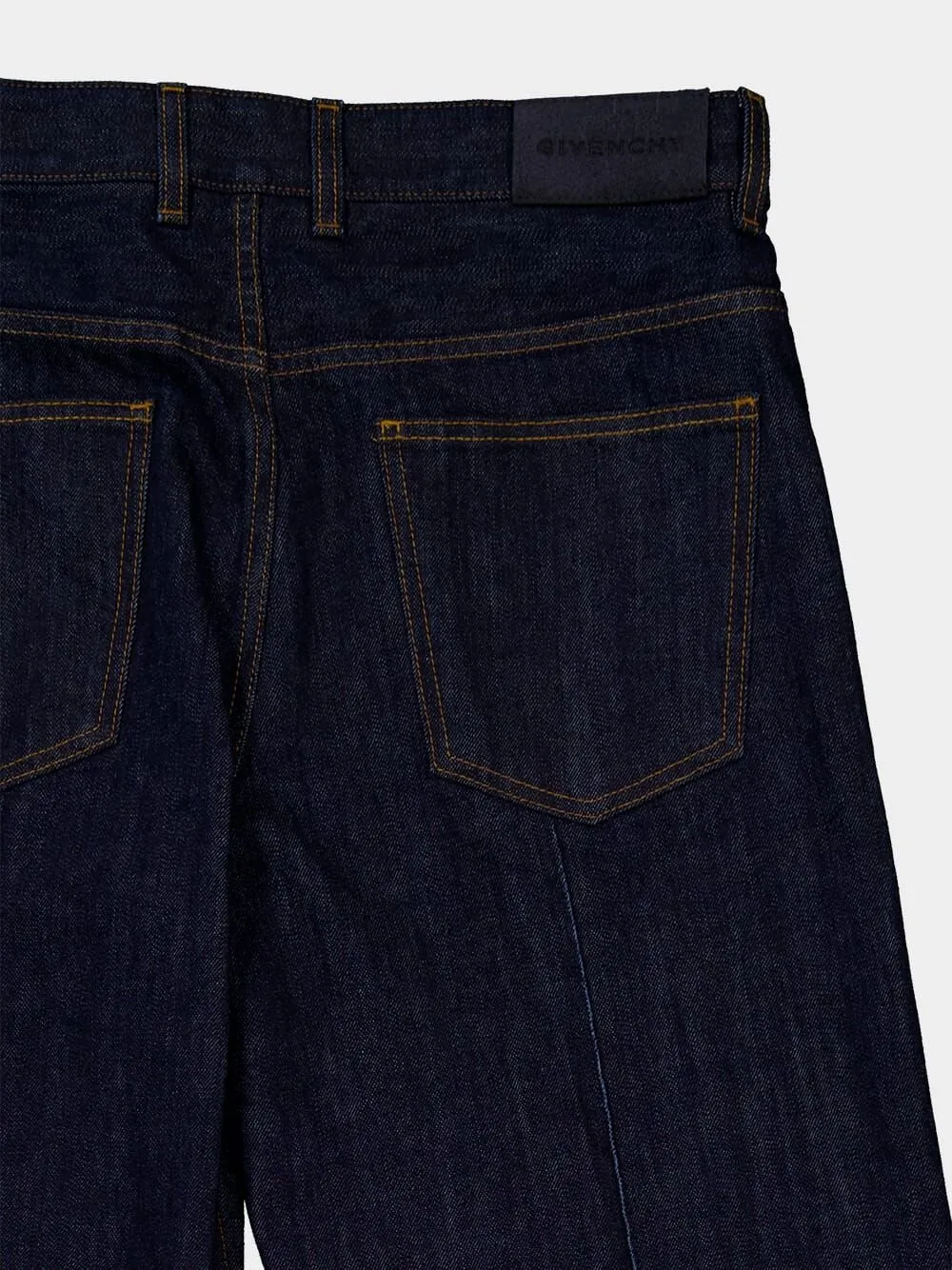 Givenchy Logo Patch Wide-Leg Jeans