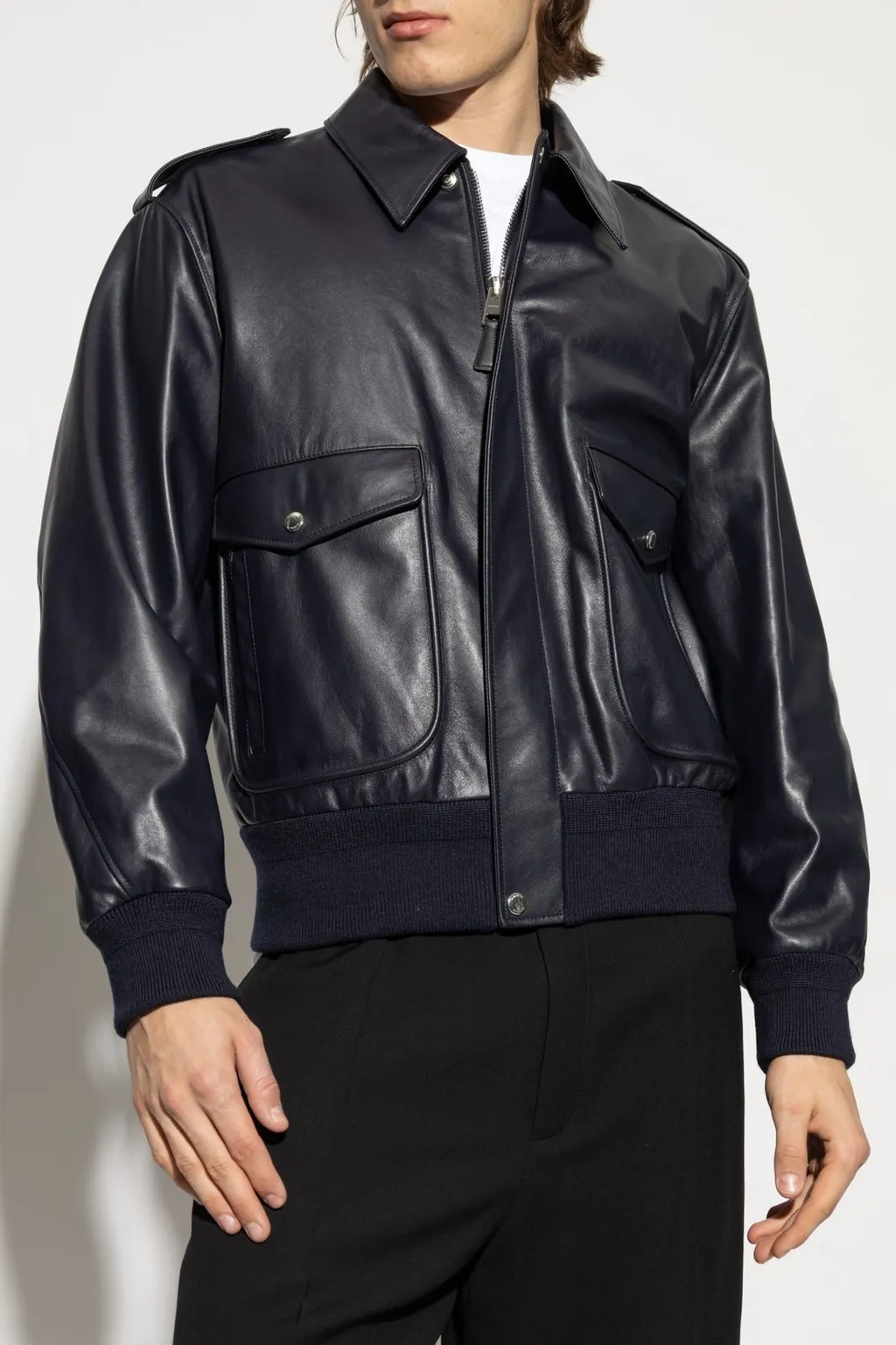 Givenchy Pocket Detailed Aviator Jacket