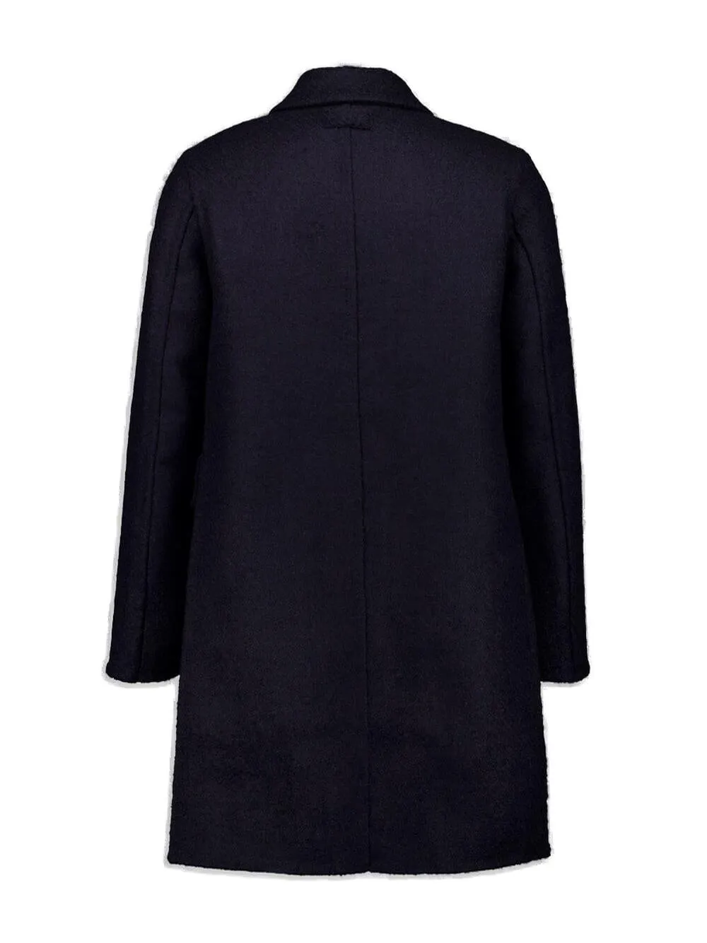 Givenchy Logo Patch Single-Breasted Coat