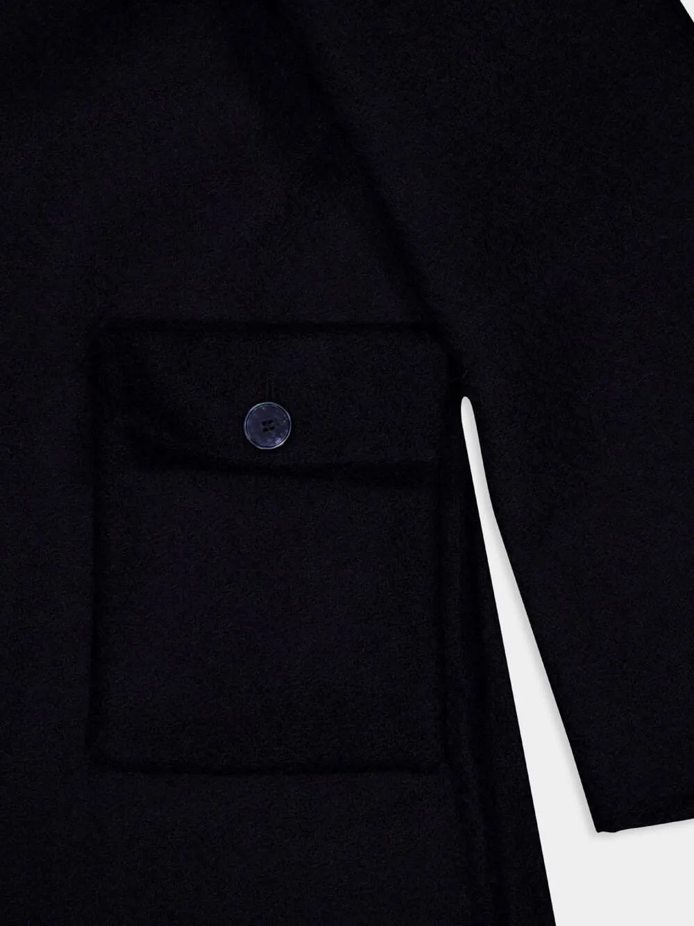 Givenchy Logo Patch Single-Breasted Coat
