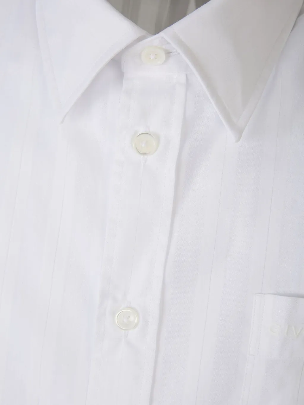 Givenchy Striped Chiffon Shirt
