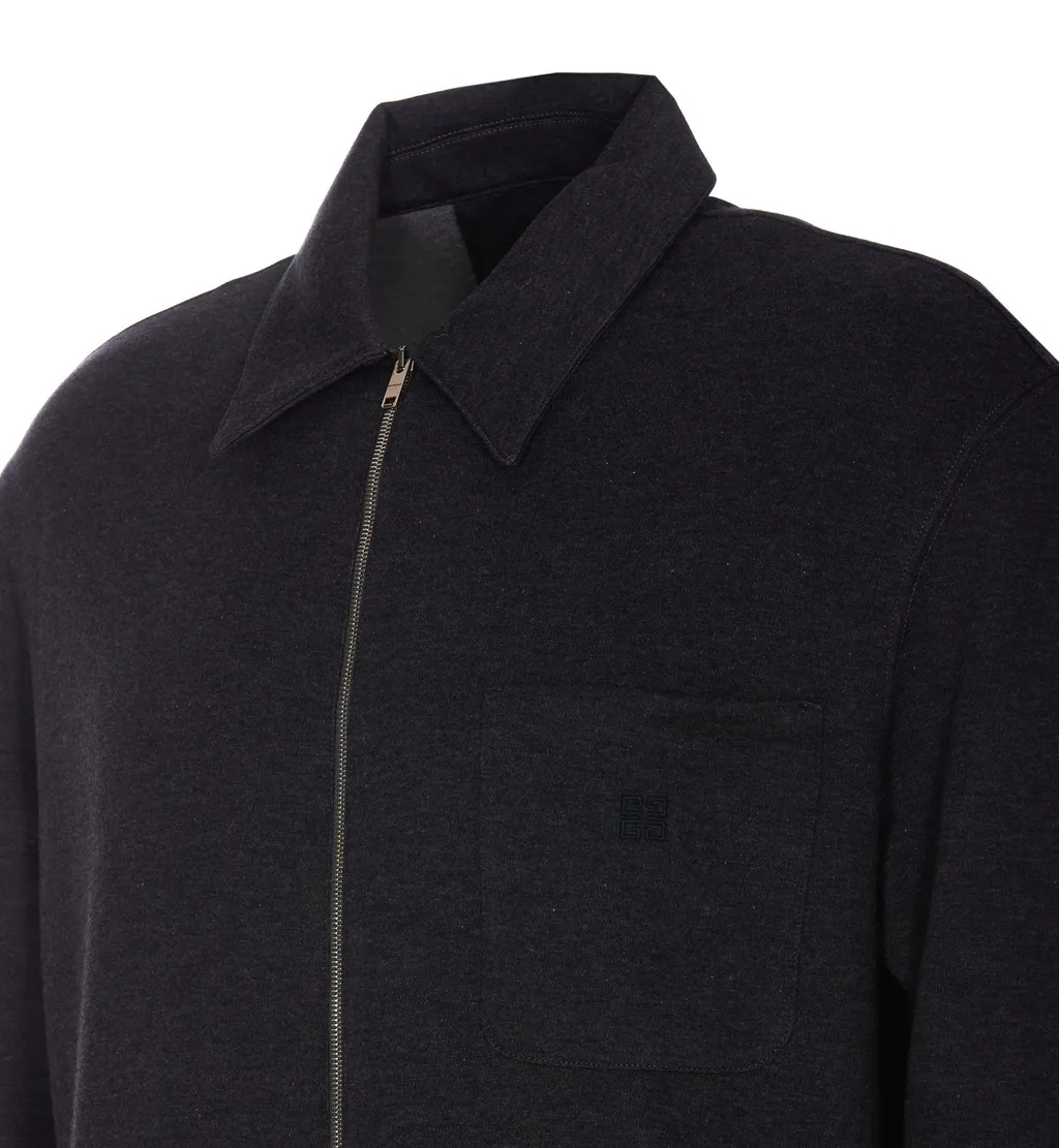 Givenchy Zip-Up Long-Sleeved Shirt