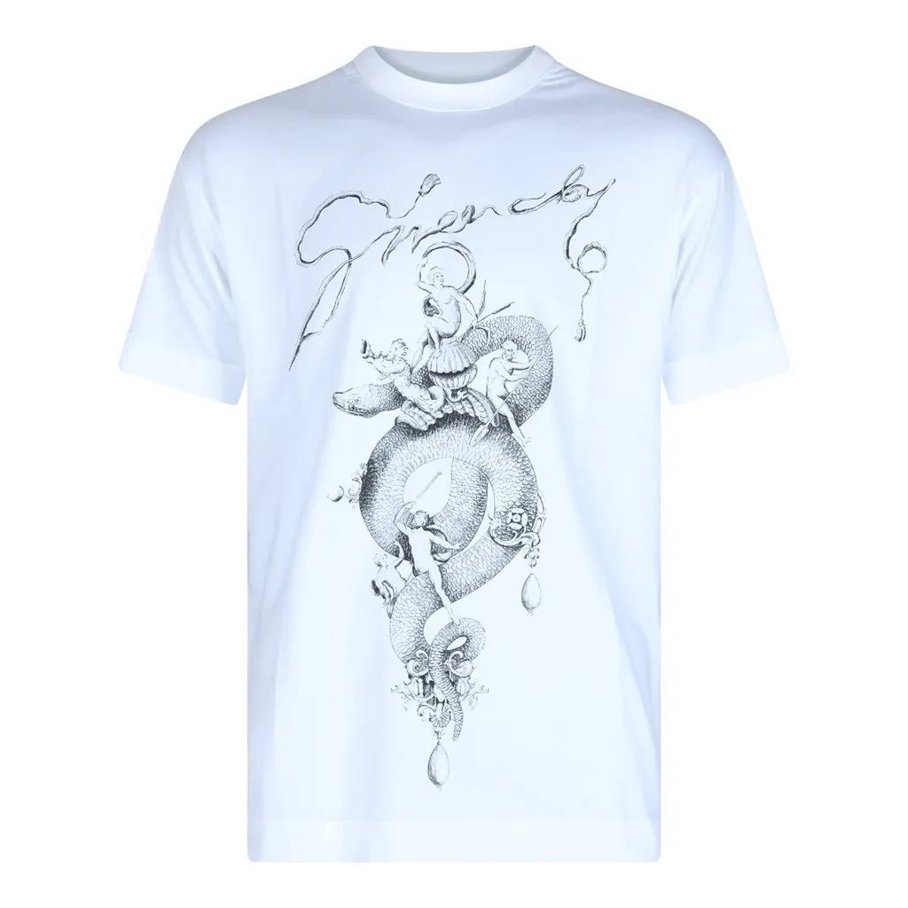 Givenchy Snake Printed Crewneck T-Shirt