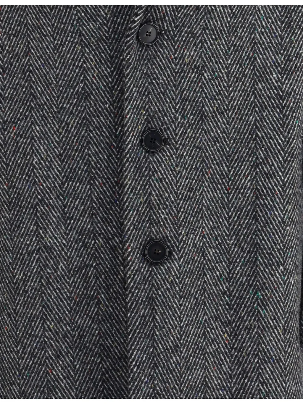 Givenchy Single-Breasted Herringbone Coat