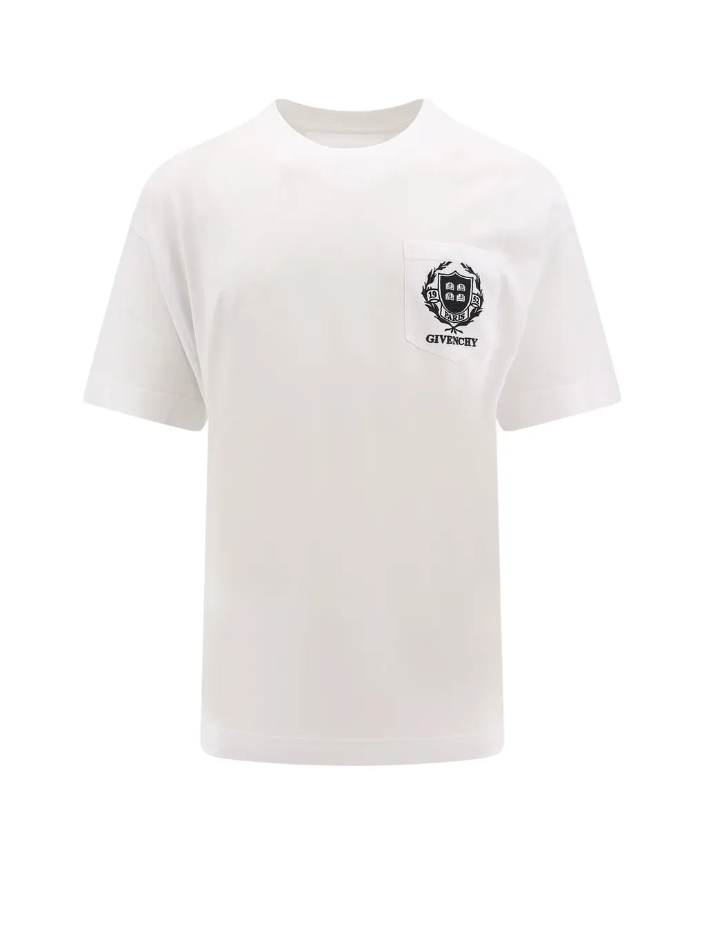 Givenchy Crest Logo Embroidered T-Shirt