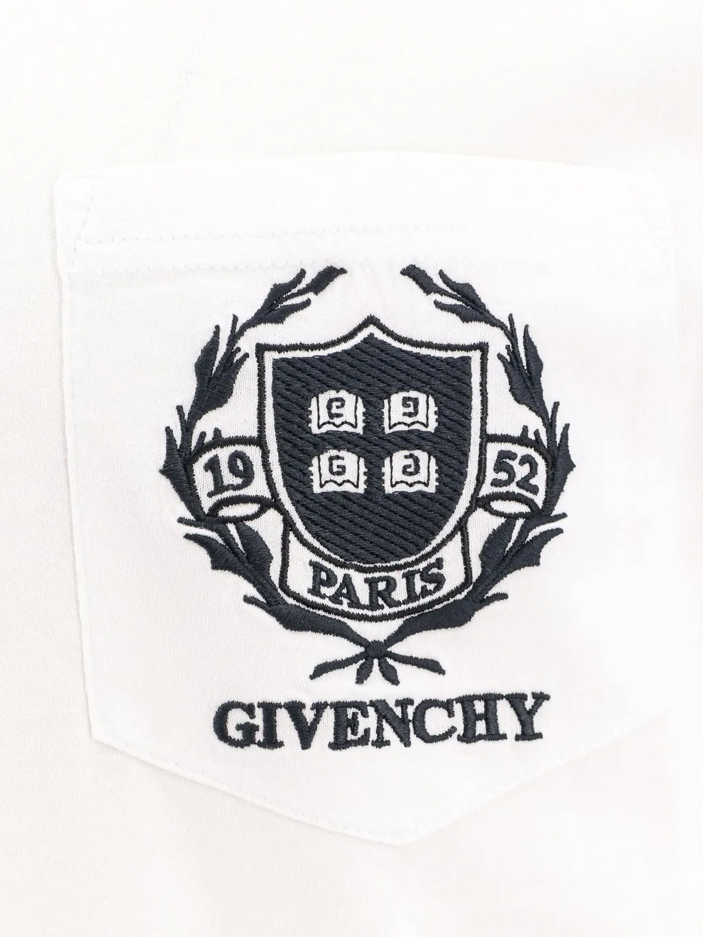 Givenchy Crest Logo Embroidered T-Shirt