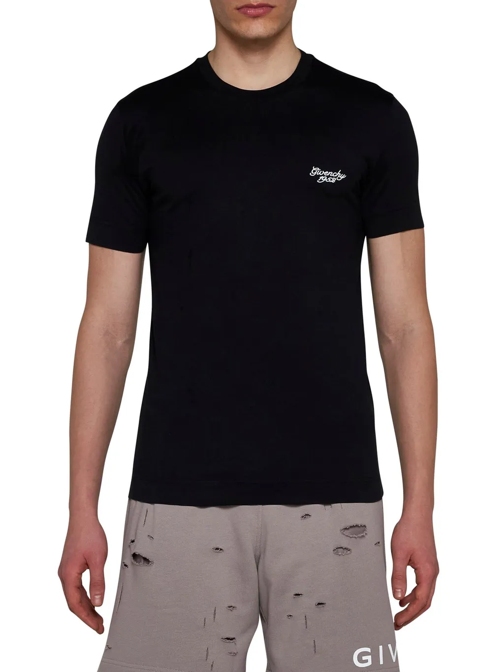 Givenchy 4G Embroidered Crewneck T-Shirt