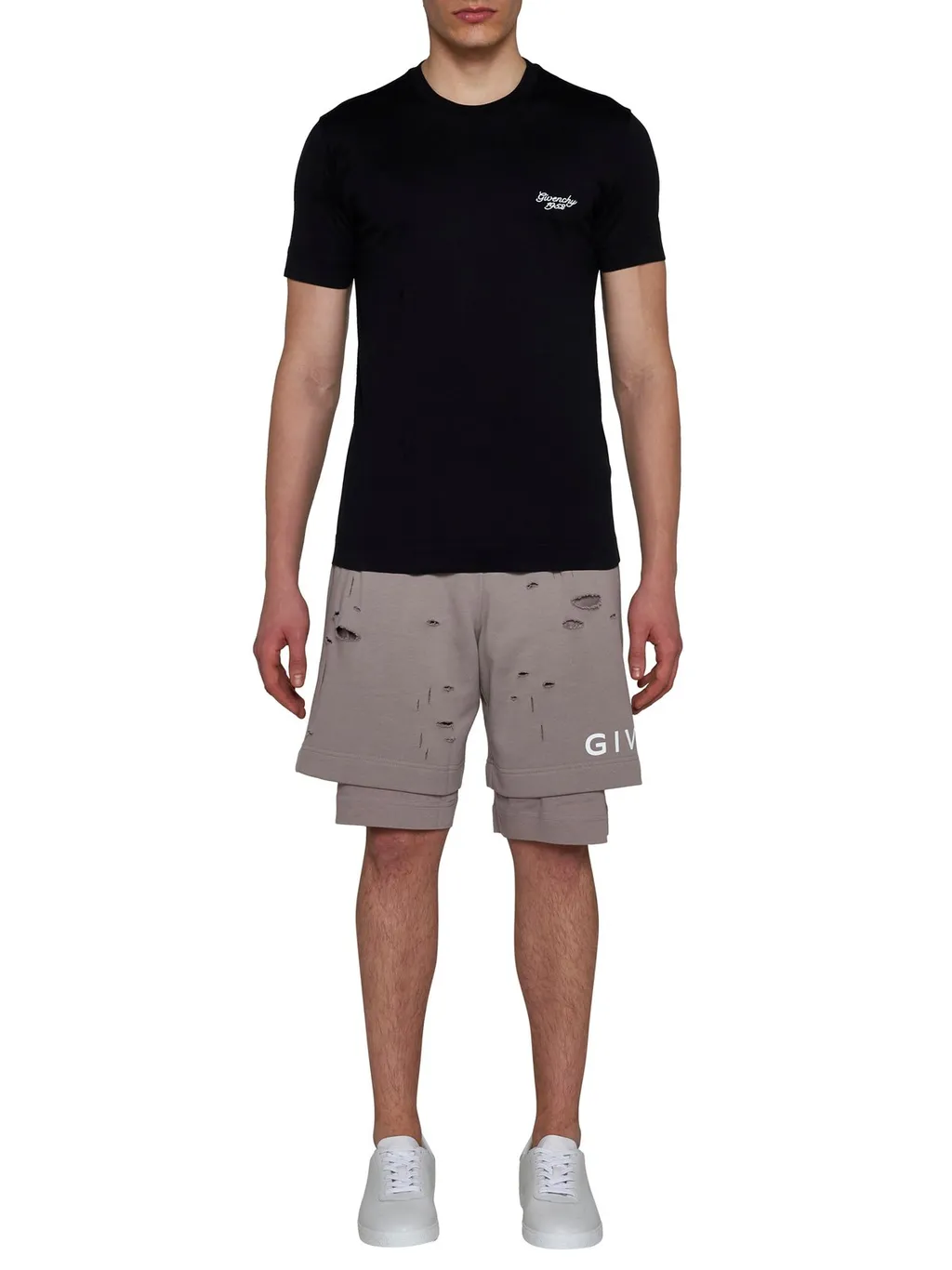 Givenchy 4G Embroidered Crewneck T-Shirt