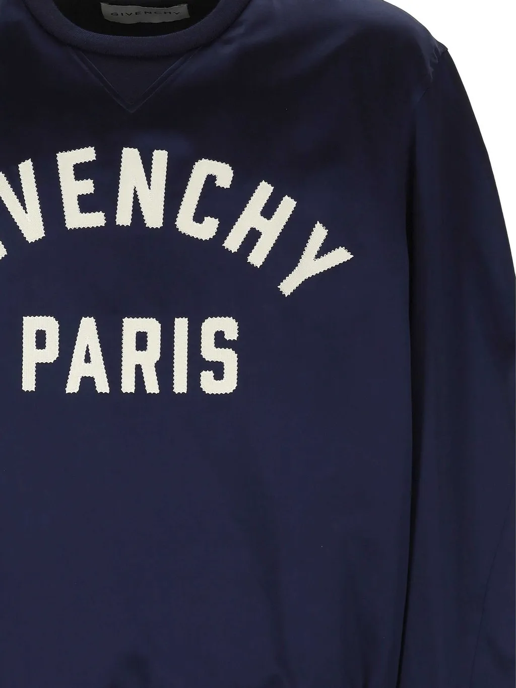 Givenchy Paris Logo Zigzag Embroidered Sweatshirt