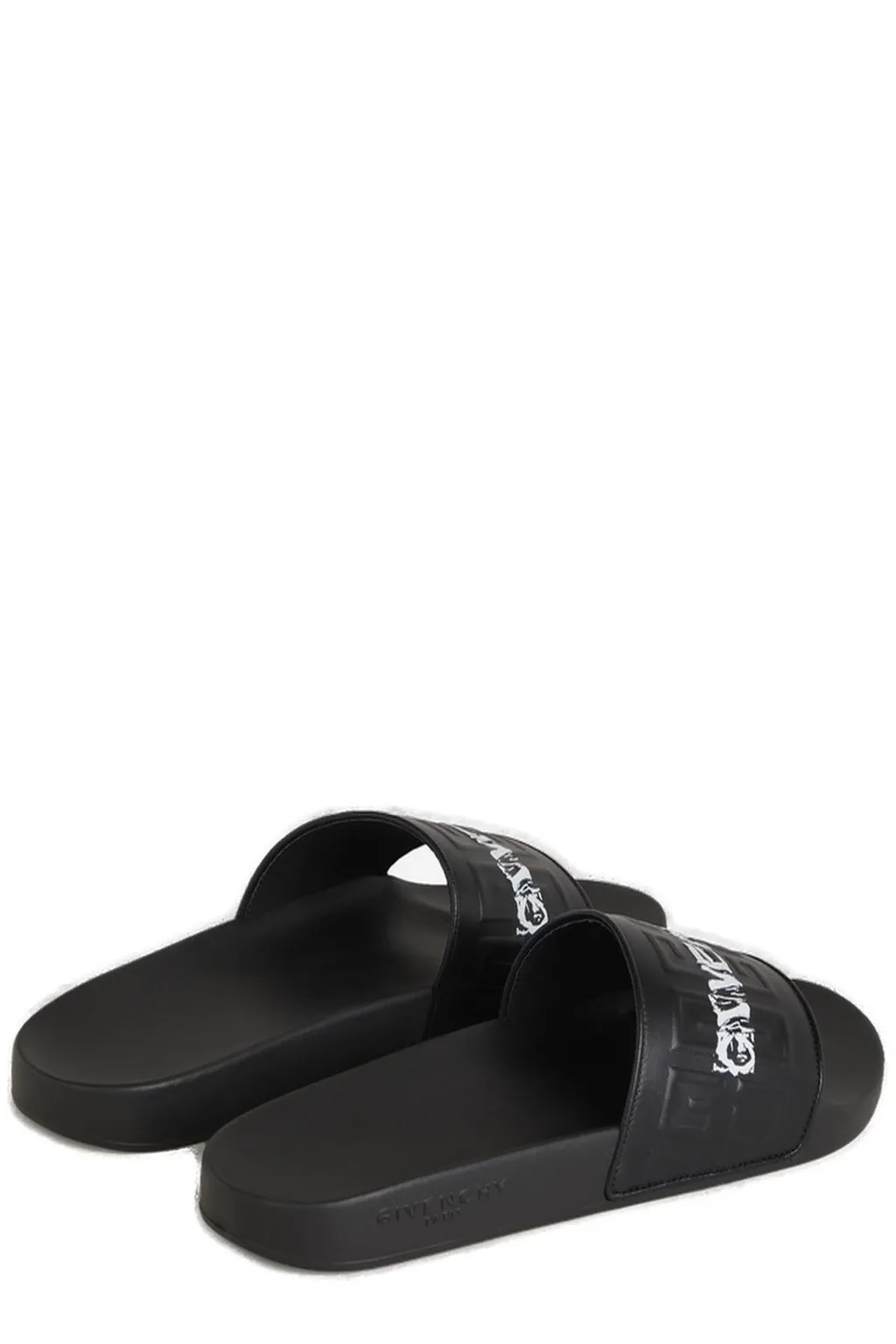 Givenchy 4G Embossed Open Toe Slides