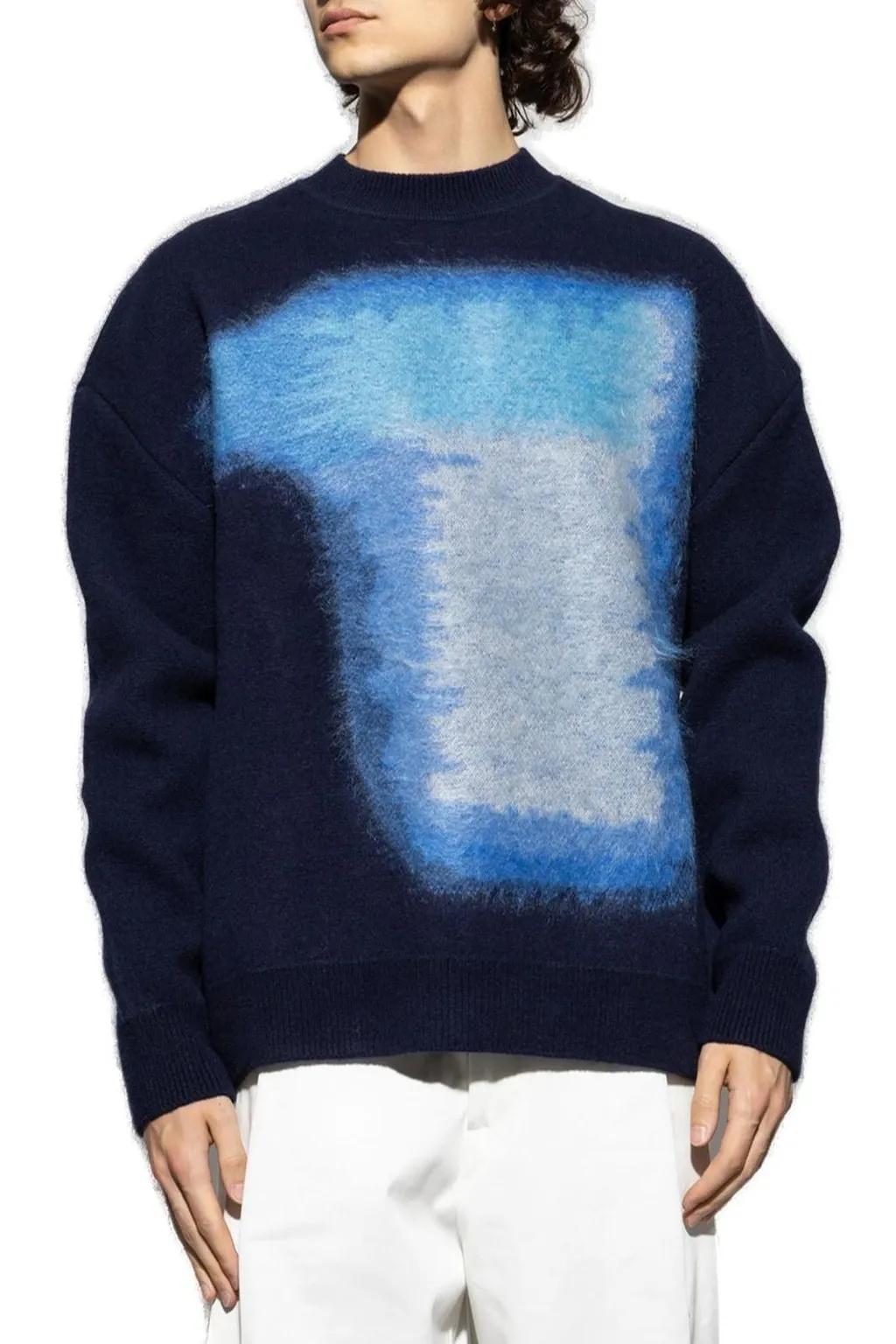 Givenchy Brushed Afternoon Light Jacquard Sweater