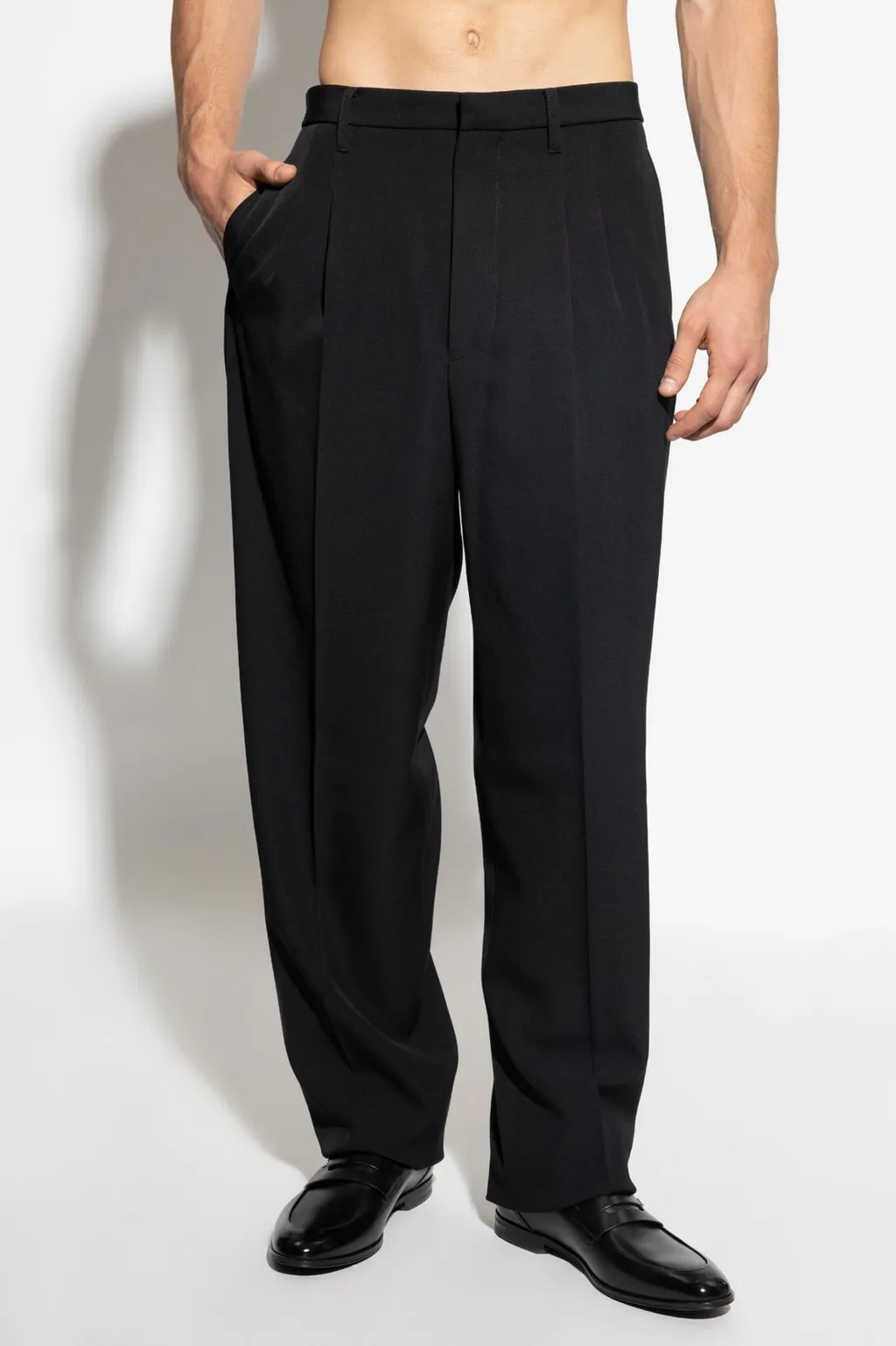 Givenchy Straight-Leg Creased Trousers