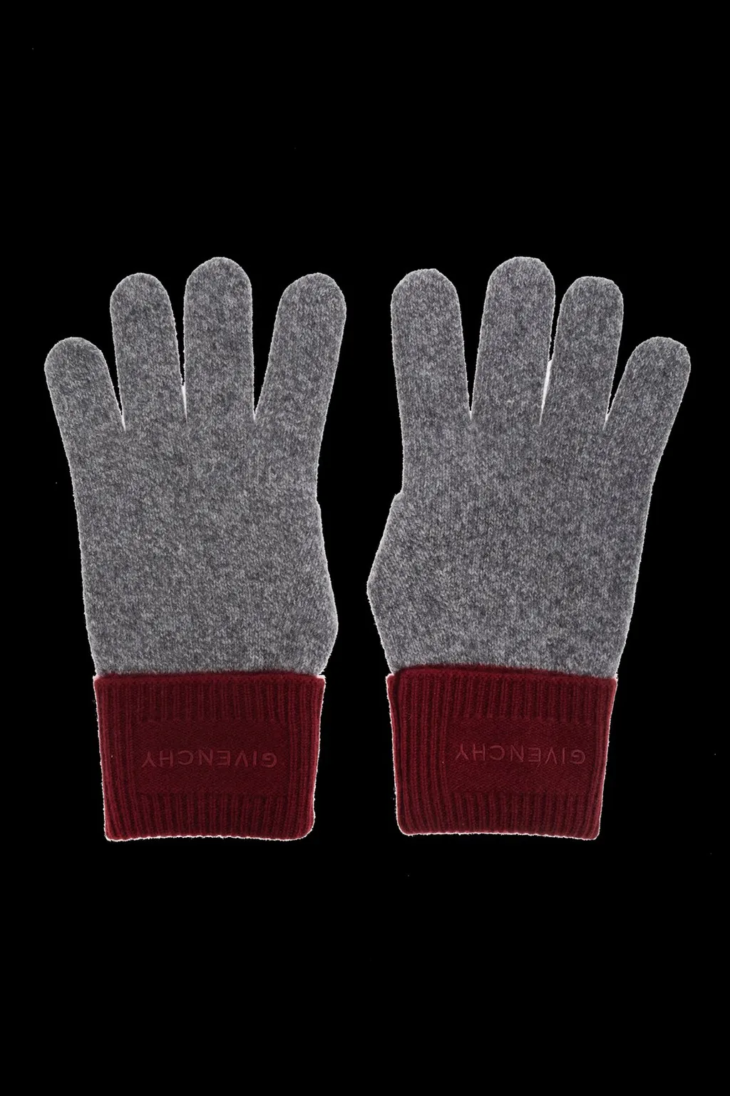 Givenchy Logo Embroidered Knit Gloves