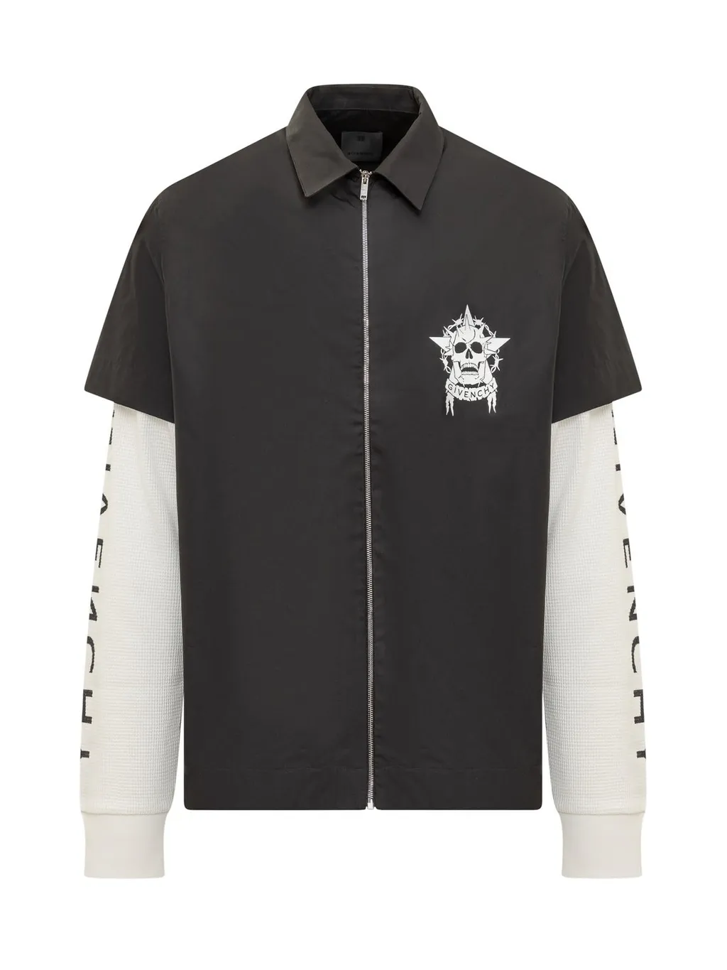 Givenchy Two-Toned Zip-Up Shirt
