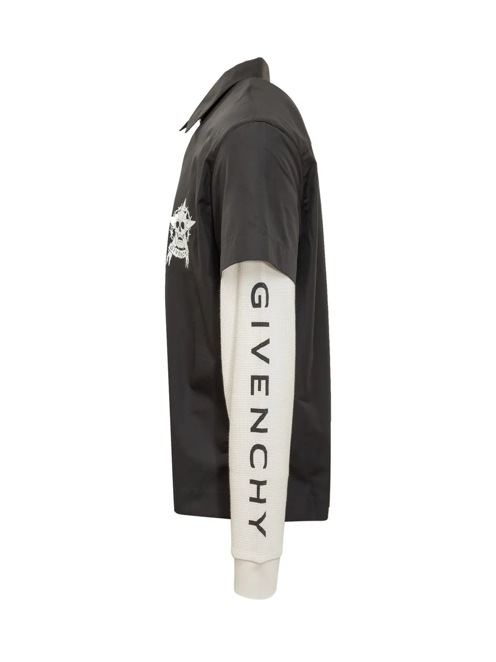 Givenchy Two-Toned Zip-Up Shirt