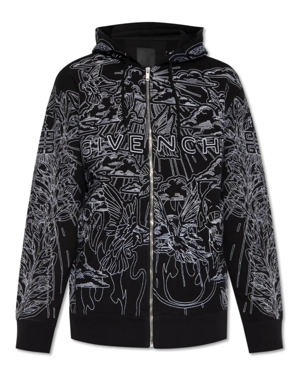 Givenchy Graphic Pattern Printed Hoodie