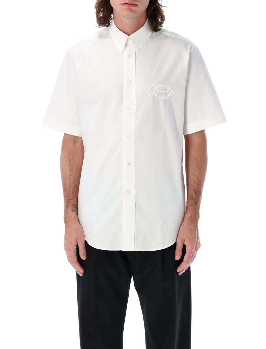 Givenchy Collared Short-Sleeve Shirt
