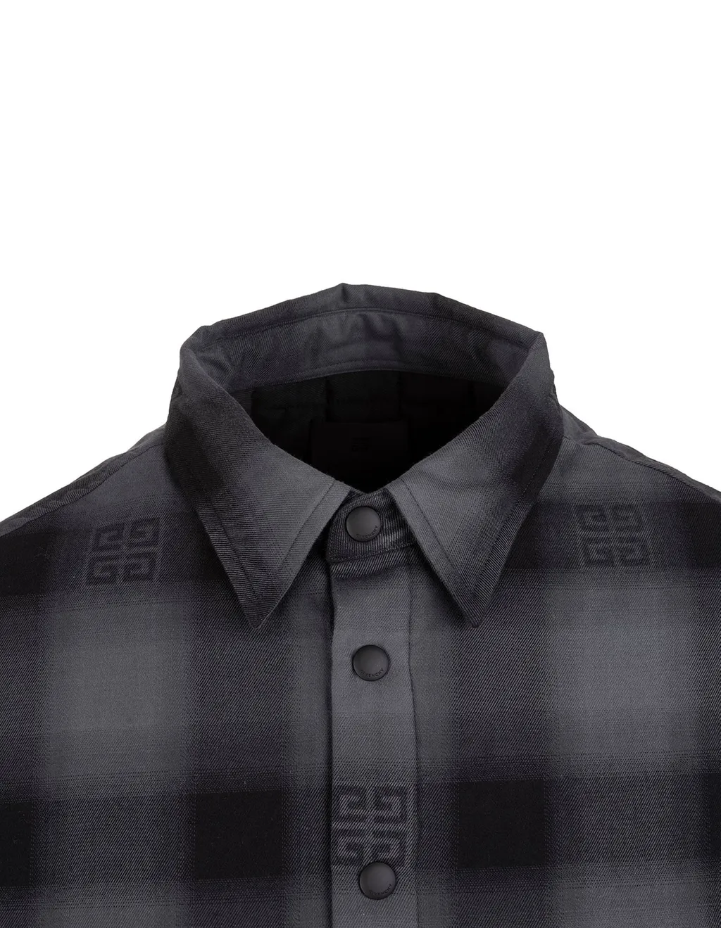 Givenchy Checked Collared Long-Sleeved Shirt