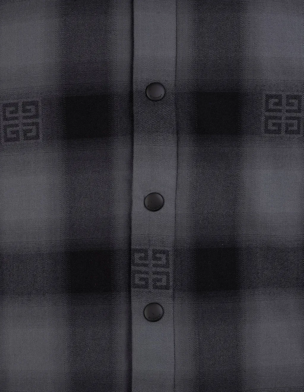 Givenchy Checked Collared Long-Sleeved Shirt