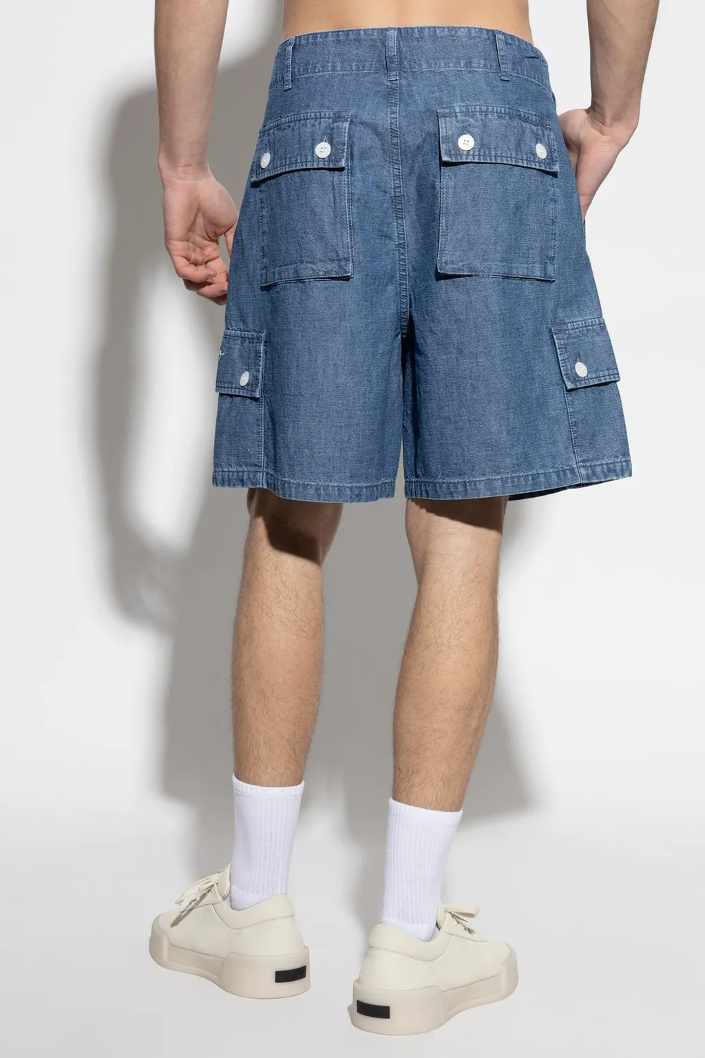 Givenchy Denim Cargo Shorts