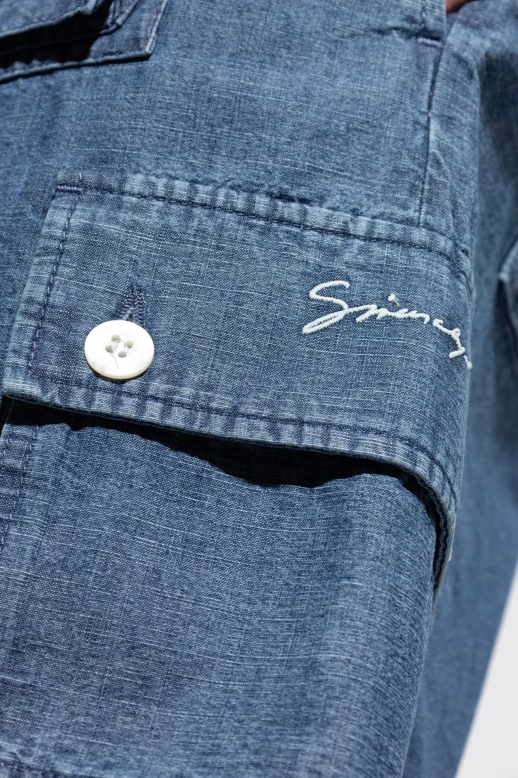 Givenchy Denim Cargo Shorts
