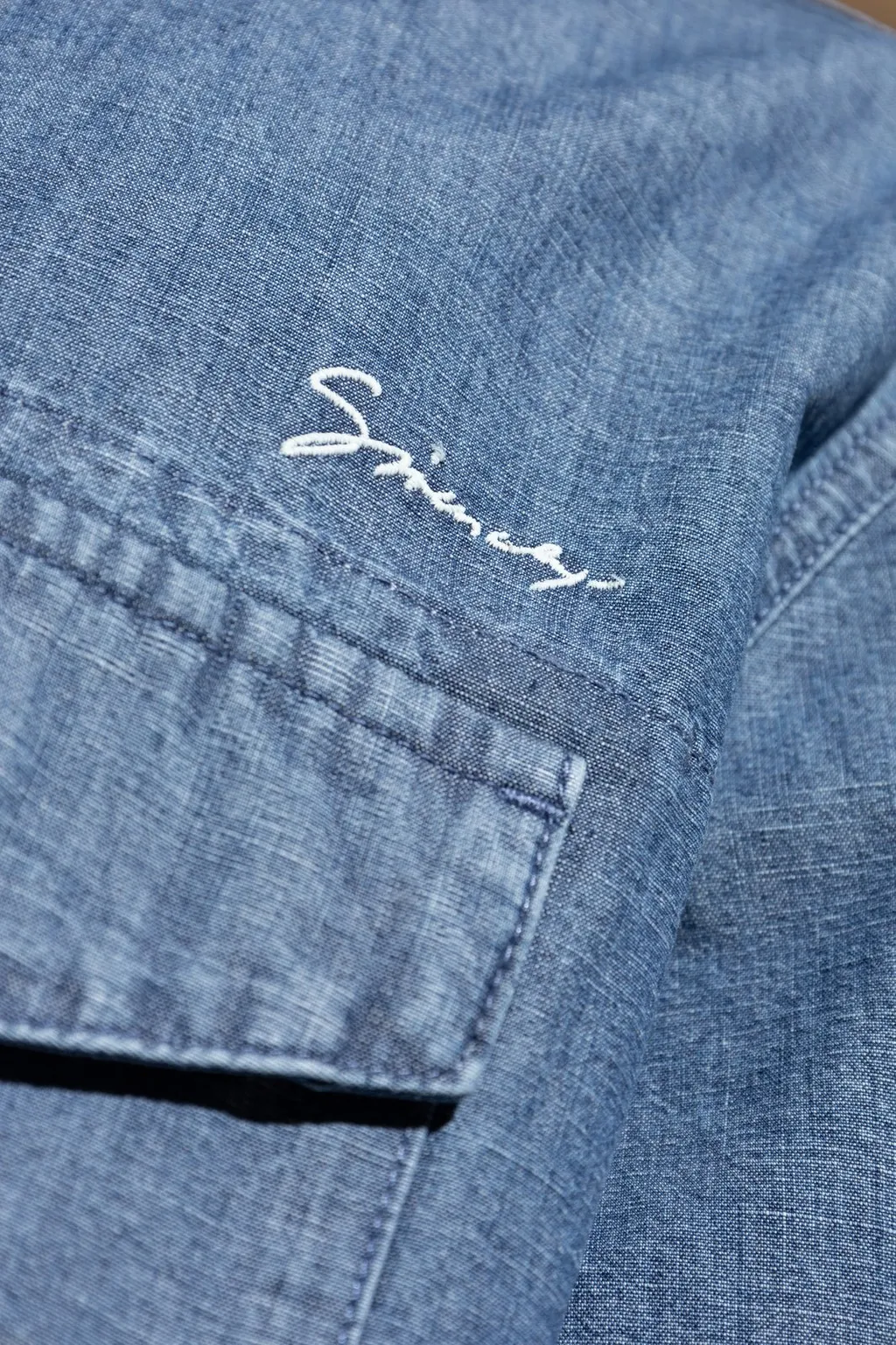 Givenchy Logo Embroidered Short-Sleeve Shirt