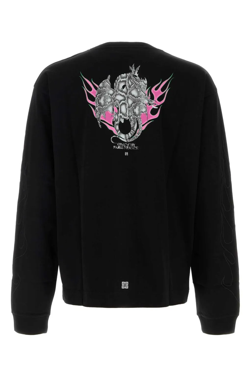 Givenchy Logo Embroidered Long-Sleeved T-Shirt