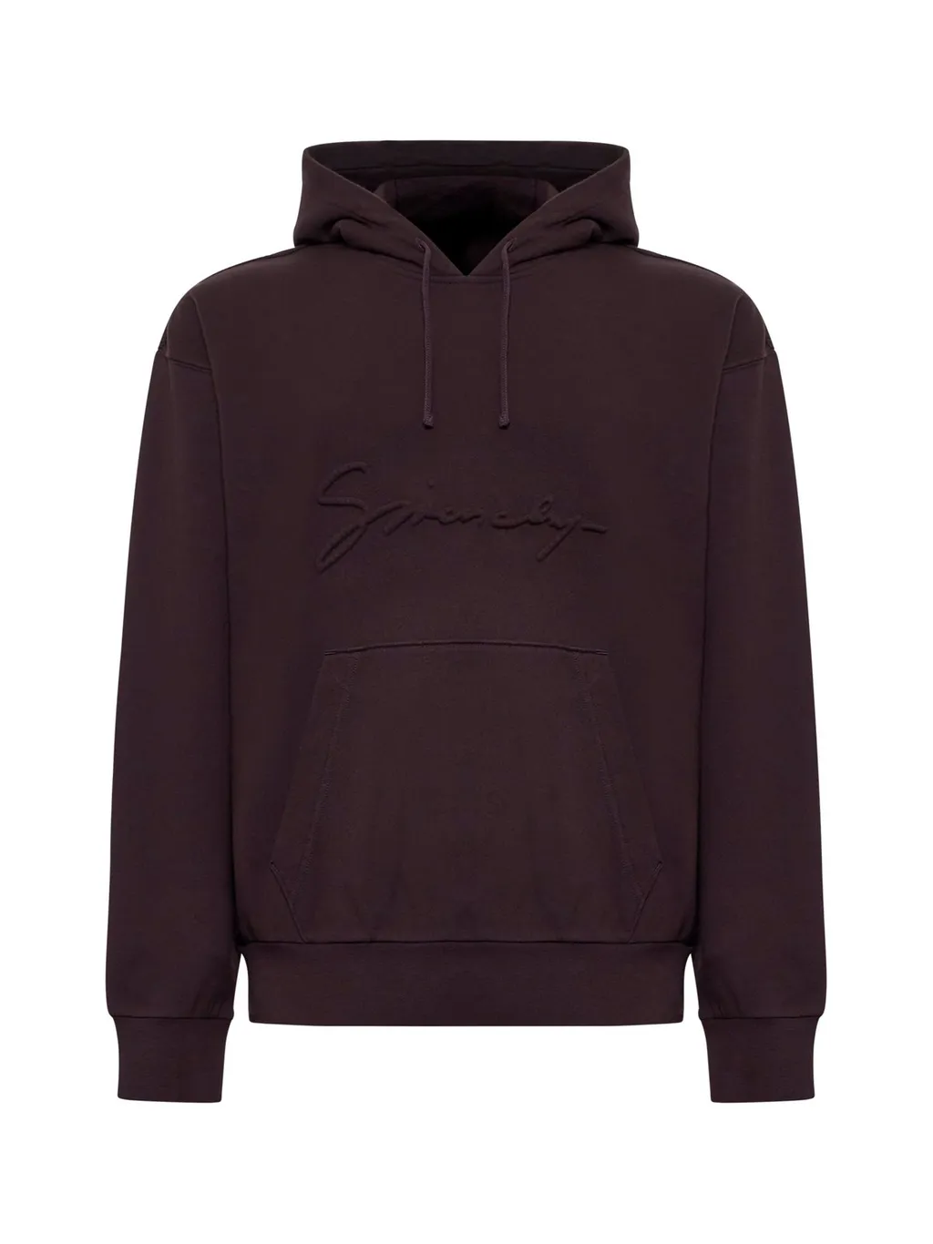 Givenchy Logo Embossed Drawstring Hoodie