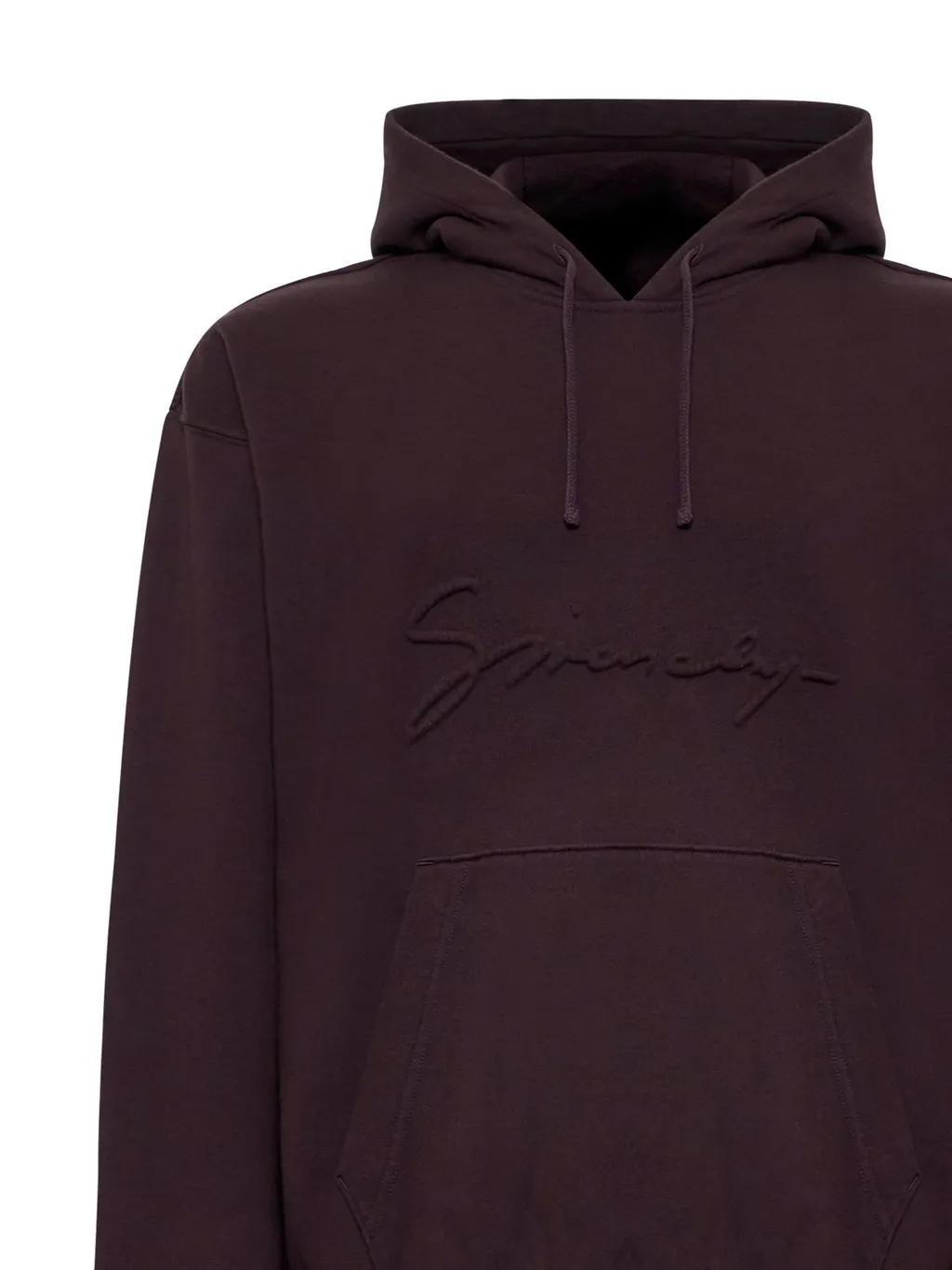Givenchy Logo Embossed Drawstring Hoodie