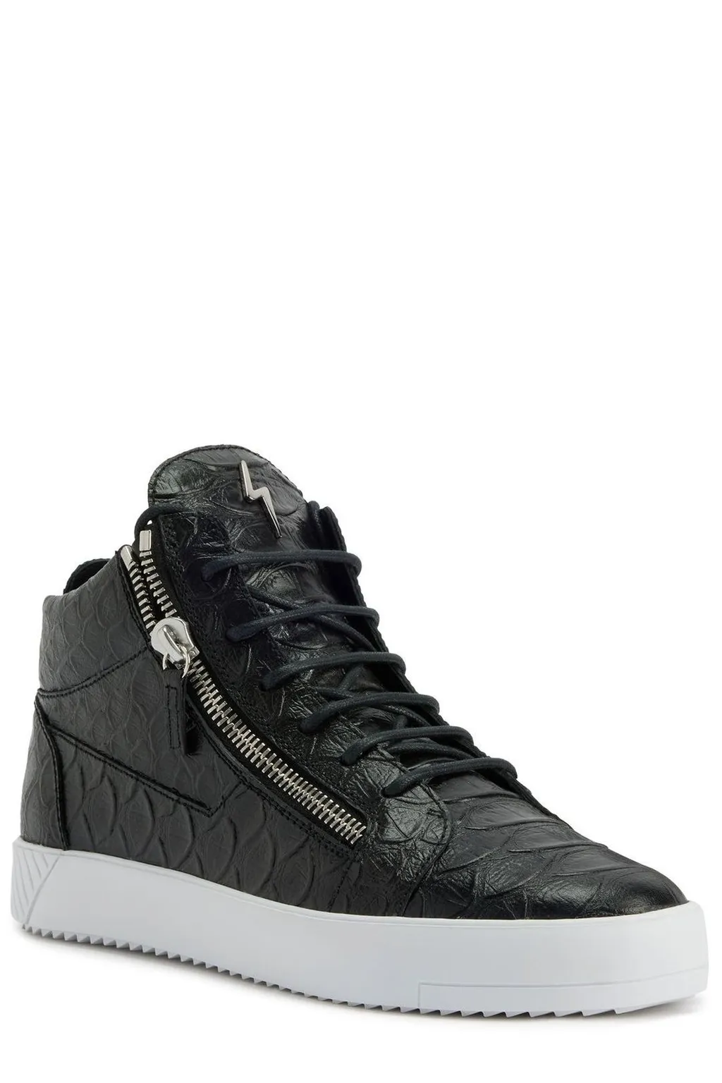 Giuseppe Zanotti Kriss Embossed Zip Sneakers