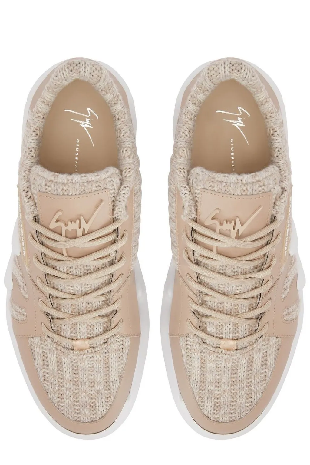 Giuseppe Zanotti Talon Knit Panel Sneakers