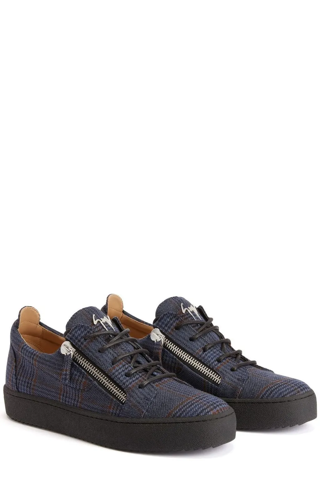 Giuseppe Zanotti Frankie Tartan Low-Top Sneakers