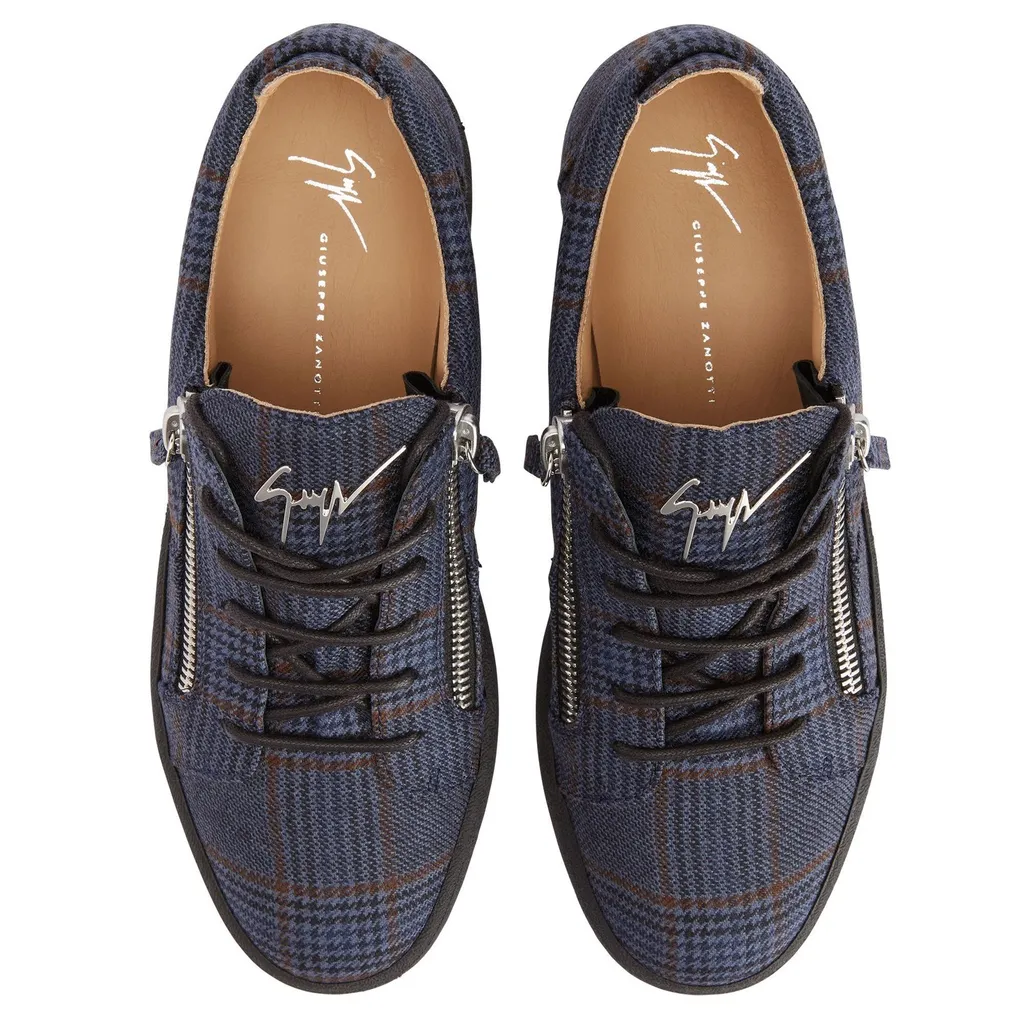 Giuseppe Zanotti Frankie Tartan Low-Top Sneakers