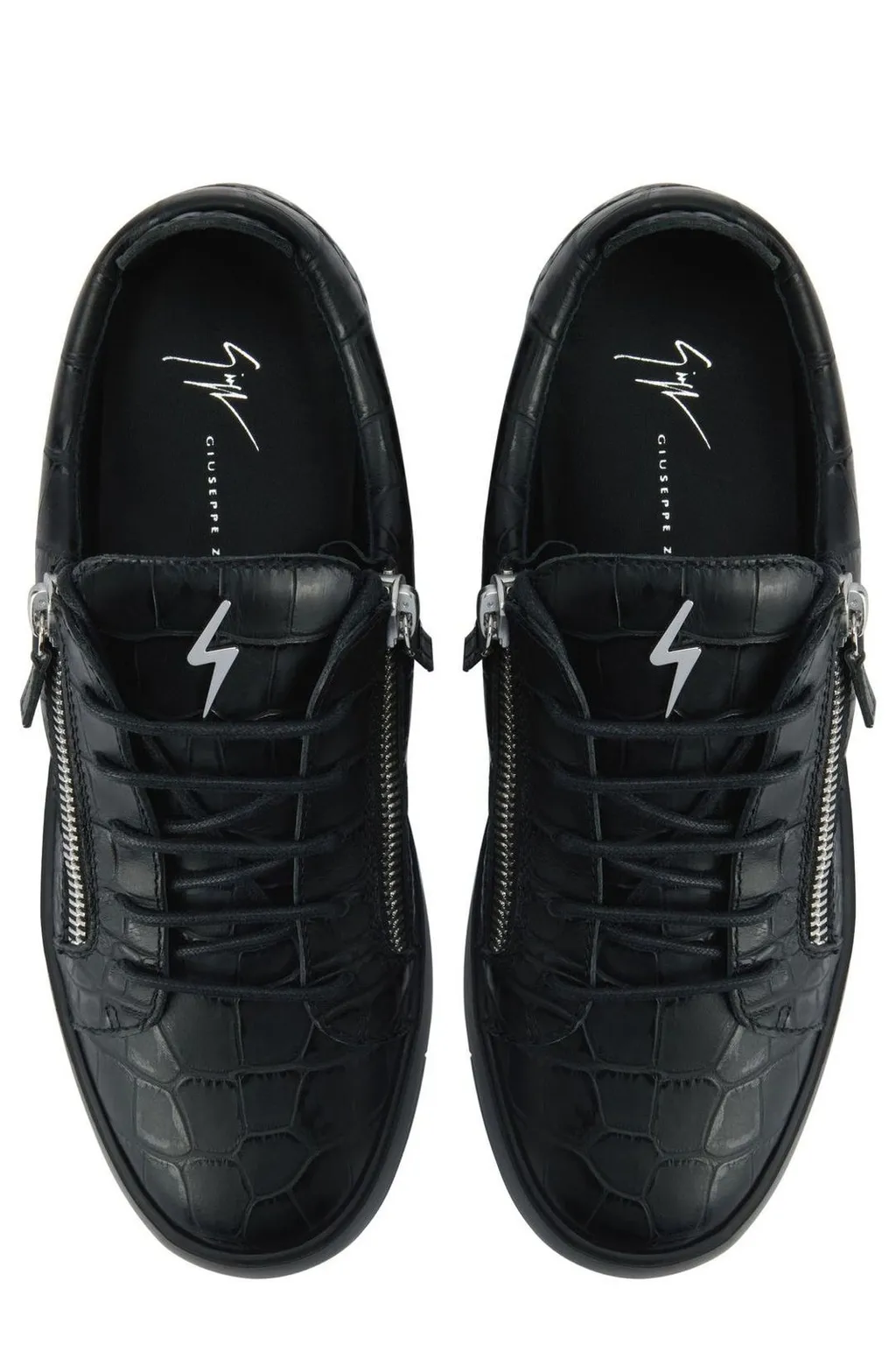 Giuseppe Zanotti Frankie Zip Detail Low Top Sneakers