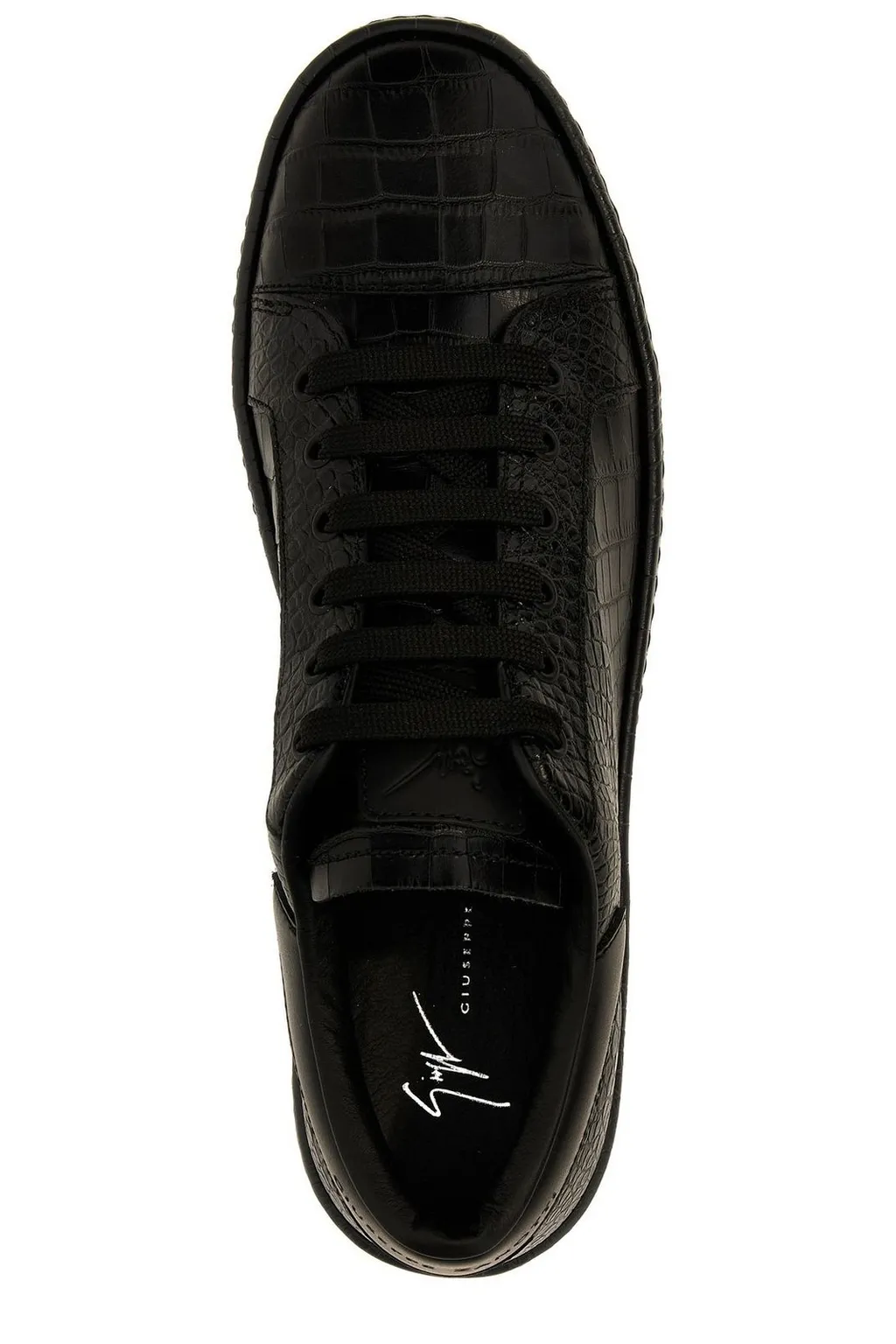 Giuseppe Zanotti Gz-City Embossed Lace-Up Sneakers