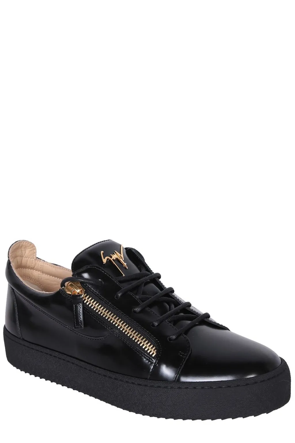 Giuseppe Zanotti Frankie Zip-Detailed Round Toe Sneakers