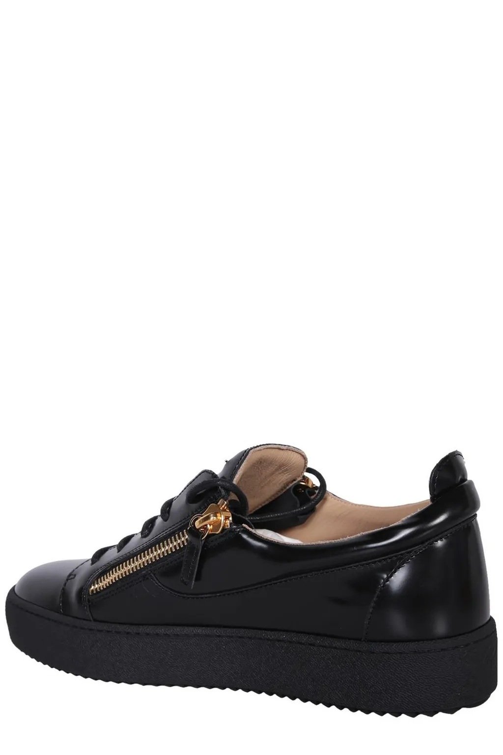 Giuseppe Zanotti Frankie Zip-Detailed Round Toe Sneakers